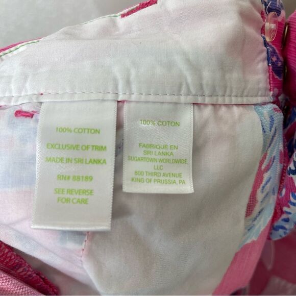 Lilly Pulitzer The Chipper Short Samba Capri Pink Bermudas 2 - Picture 5 of 7